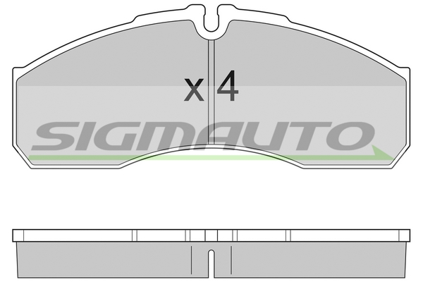 Set placute frana,frana disc SPA952 SIGMAUTO