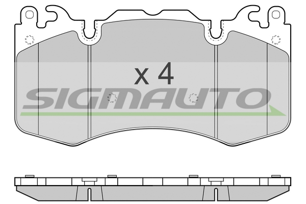Set placute frana,frana disc SPB414 SIGMAUTO