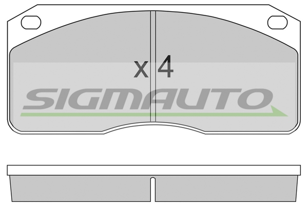Set placute frana,frana disc SPT238 SIGMAUTO