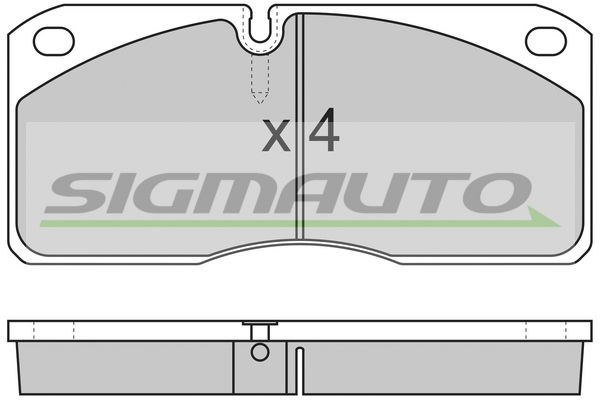 Set placute frana,frana disc SPT258 SIGMAUTO
