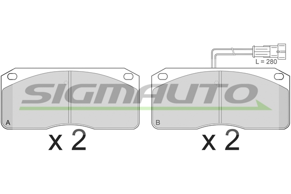 Set placute frana,frana disc SPT271 SIGMAUTO