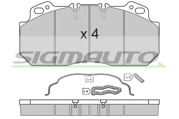 Set placute frana,frana disc SPT280 SIGMAUTO
