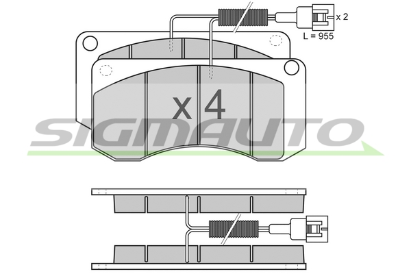 Set placute frana,frana disc SPT283 SIGMAUTO