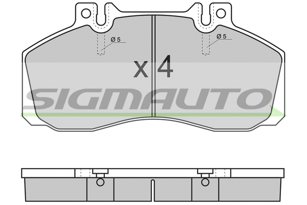 Set placute frana,frana disc SPT289 SIGMAUTO