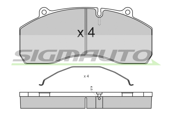 Set placute frana,frana disc SPT309 SIGMAUTO