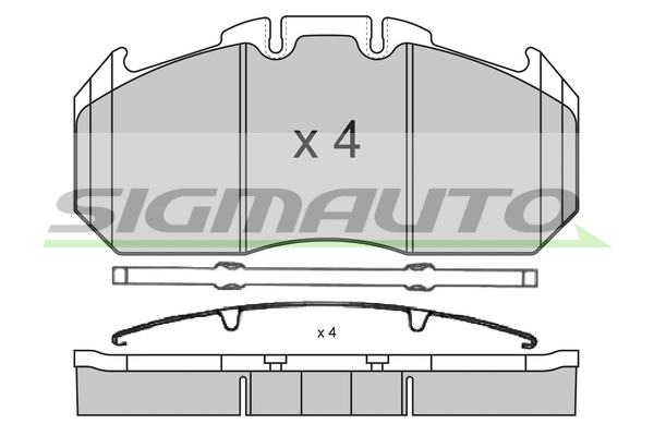 Set placute frana,frana disc SPT310 SIGMAUTO