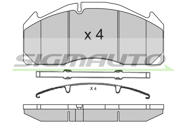 Set placute frana,frana disc SPT317 SIGMAUTO