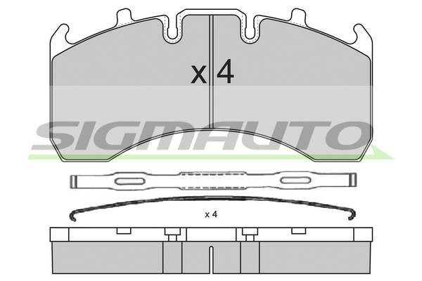 Set placute frana,frana disc SPT323 SIGMAUTO