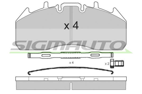 Set placute frana,frana disc SPT326 SIGMAUTO
