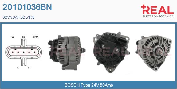 Generator / Alternator 20101036BN REAL