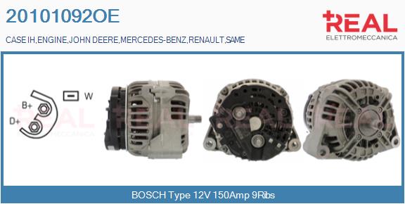 Generator / Alternator 20101092OE REAL