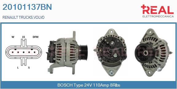 Generator / Alternator 20101137BN REAL