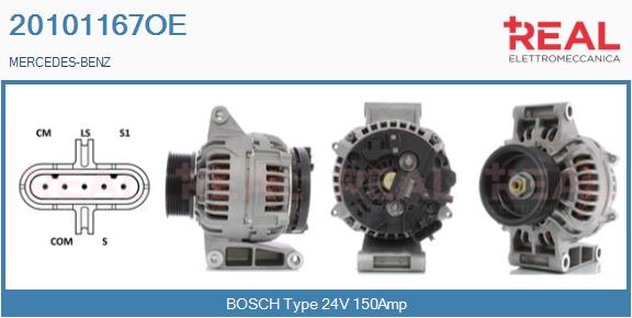 Generator / Alternator 20101167OE REAL