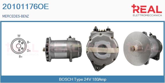 Generator / Alternator 20101176OE REAL