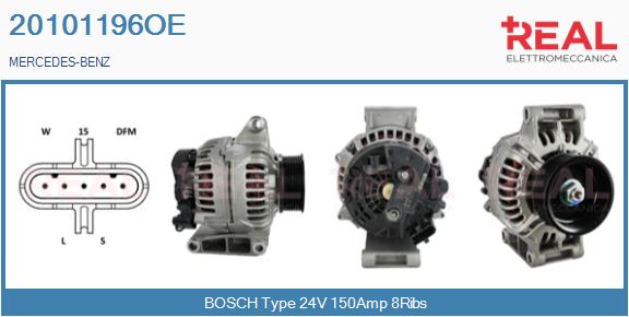 Generator / Alternator 20101196OE REAL