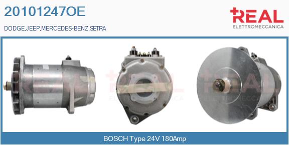 Generator / Alternator 20101247OE REAL