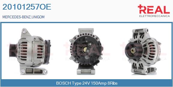Generator / Alternator 20101257OE REAL