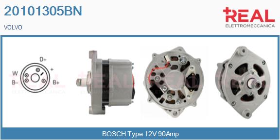 Generator / Alternator 20101305BN REAL