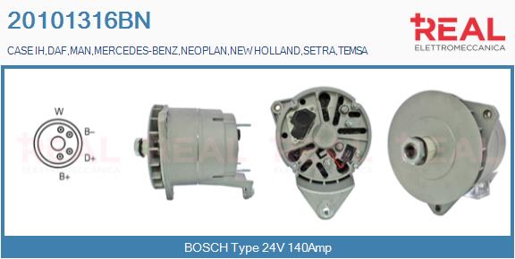 Generator / Alternator 20101316BN REAL
