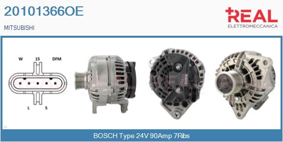 Generator / Alternator 20101366OE REAL