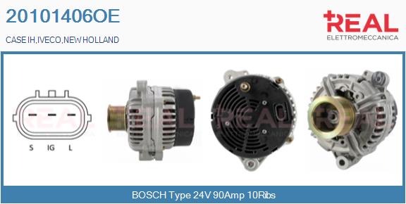 Generator / Alternator 20101406OE REAL