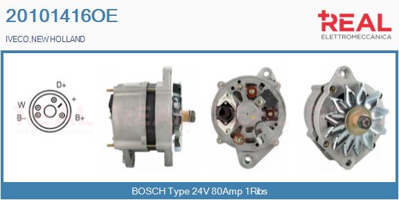 Generator / Alternator 20101416OE REAL