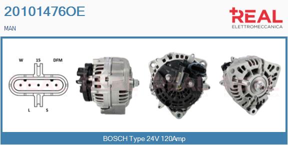 Generator / Alternator 20101476OE REAL