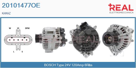 Generator / Alternator 20101477OE REAL