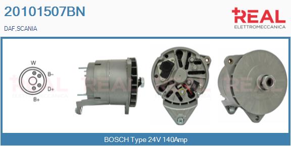 Generator / Alternator 20101507BN REAL