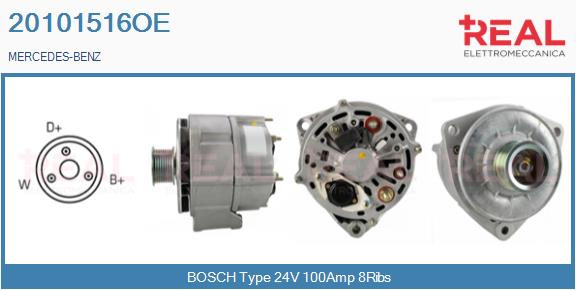 Generator / Alternator 20101516OE REAL