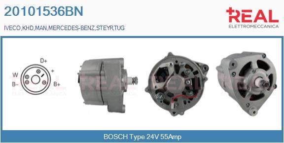 Generator / Alternator 20101536BN REAL