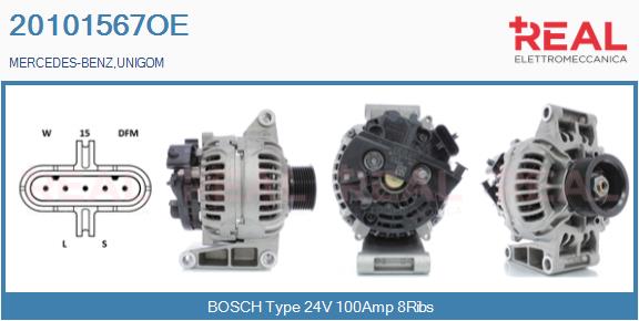Generator / Alternator 20101567OE REAL