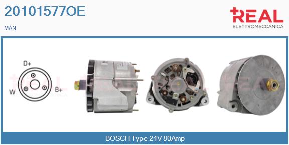 Generator / Alternator 20101577OE REAL