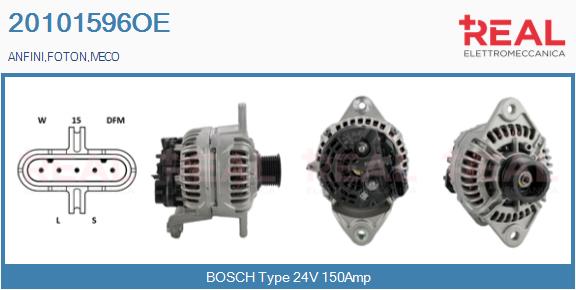 Generator / Alternator 20101596OE REAL