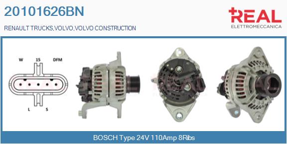 Generator / Alternator 20101626BN REAL