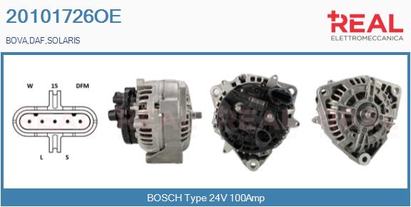 Generator / Alternator 20101726OE REAL