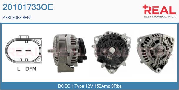 Generator / Alternator 20101733OE REAL