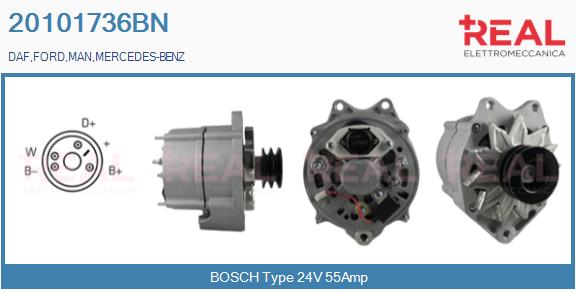 Generator / Alternator 20101736BN REAL