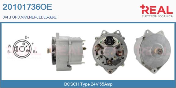 Generator / Alternator 20101736OE REAL