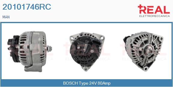 Generator / Alternator 20101746RC REAL