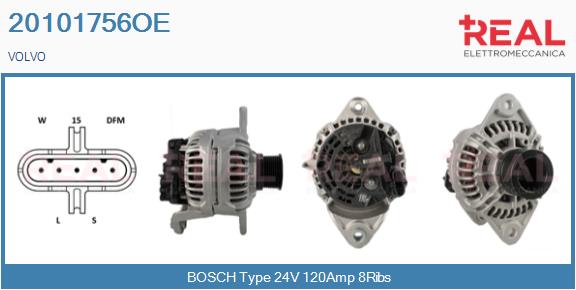 Generator / Alternator 20101756OE REAL