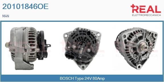 Generator / Alternator 20101846OE REAL
