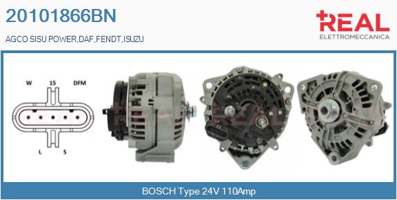 Generator / Alternator 20101866BN REAL