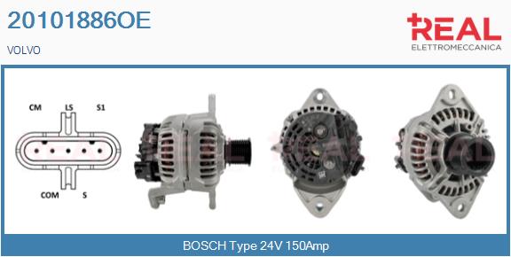 Generator / Alternator 20101886OE REAL
