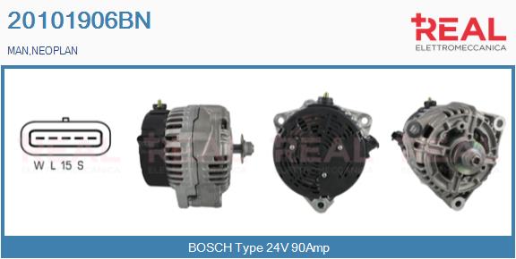 Generator / Alternator 20101906BN REAL
