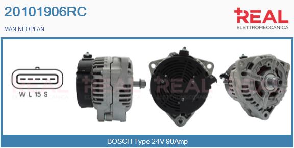 Generator / Alternator 20101906RC REAL