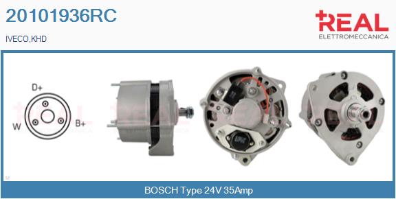 Generator / Alternator 20101936RC REAL