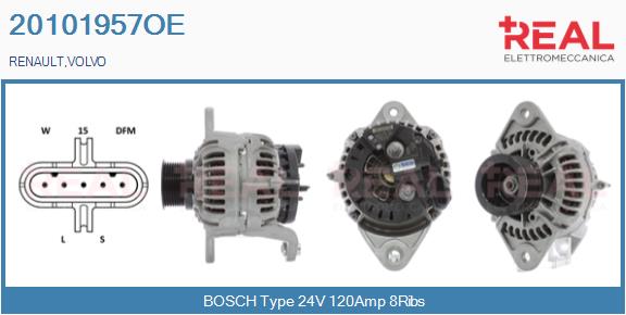 Generator / Alternator 20101957OE REAL