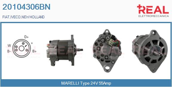 Generator / Alternator 20104306BN REAL