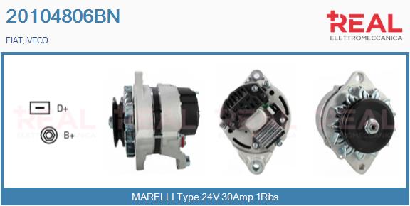 Generator / Alternator 20104806BN REAL